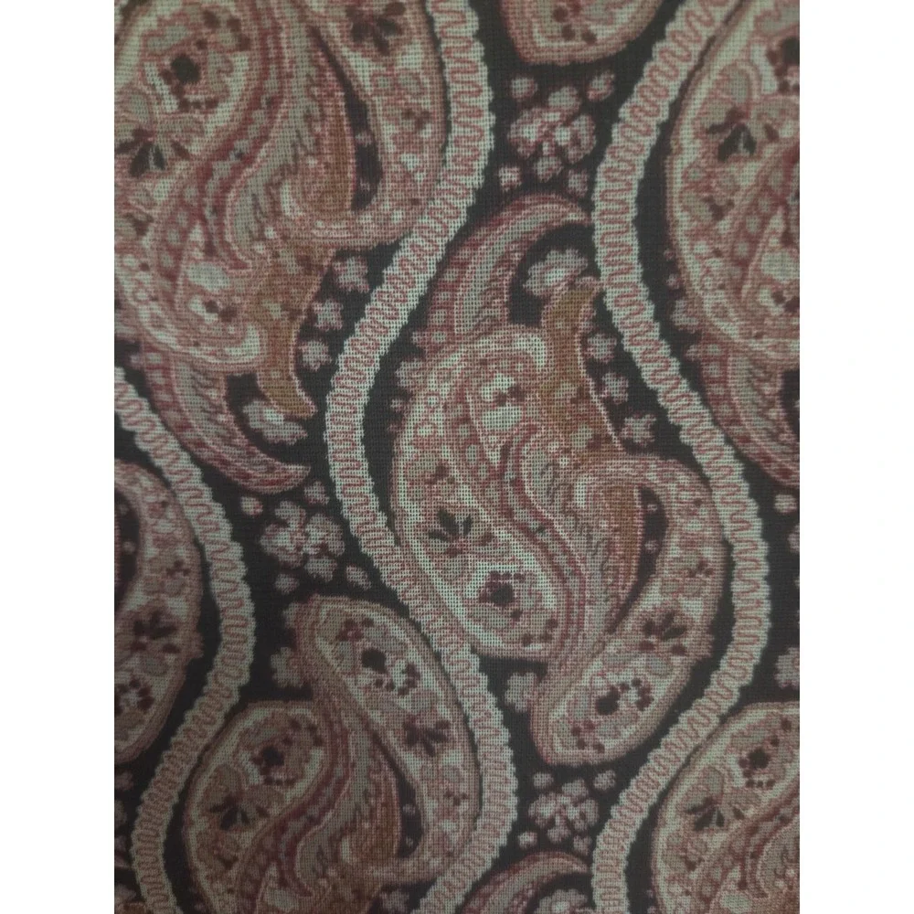 Vintage Y2K Friends EXPRESS Paisley Print Midi Skirt Women's Size L Red‎ Boho